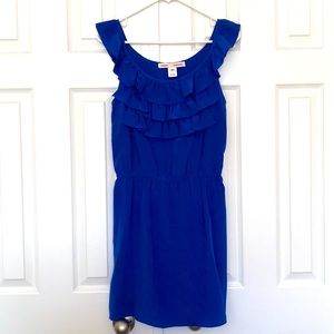 Amanda Uprichard royal blue 100% silk dress